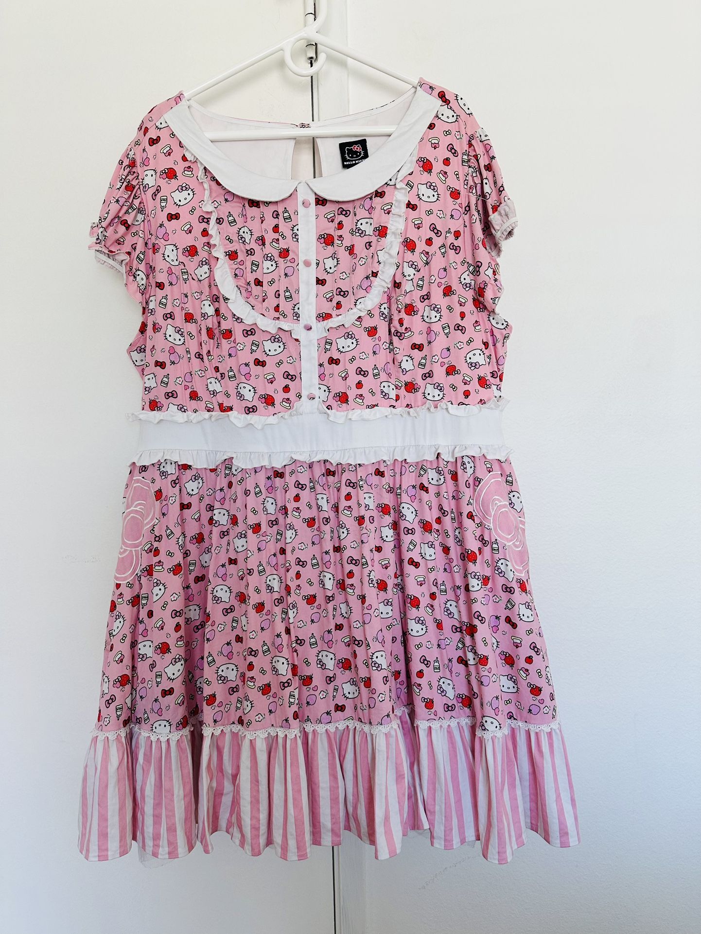 Torrid Hello Kitty Rockabilly Cosplay Pin Up Swing Dress Halloween Costume size 24
