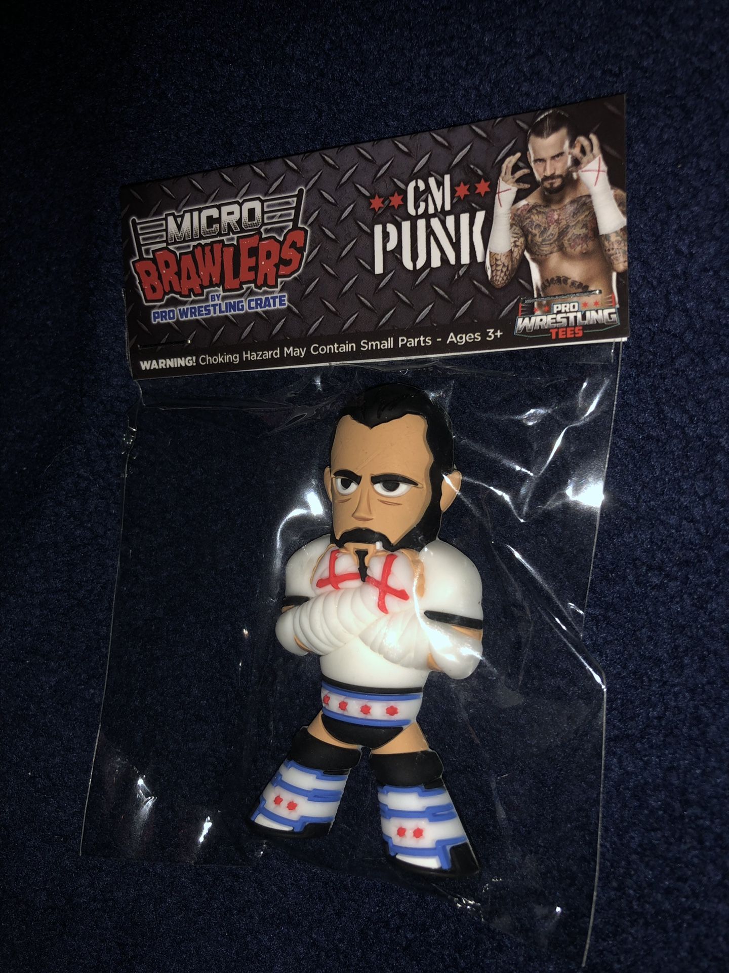 CM Punk Micro Brawler from Pro Wrestling Crate for Sale in Bay