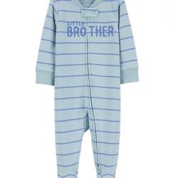 NEW!! Carter's Child of Mine Little Brother Sleeper 6-9m New (Read Description)