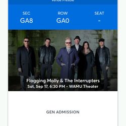 Flogging Molly/Interrupters Tickets