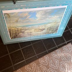 Framed Coastal Print Betty Mitchell