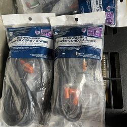 Six GE Dishwasher Power Cords