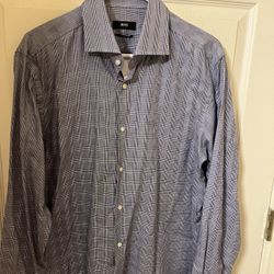 Brand New Designer Boss Brand Long Sleeved Men’s Dress Shirt-NWT