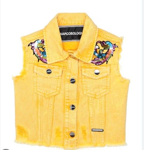 MARCO BOLOGNA Girl's Designer Denim Jacket, size 8 years
