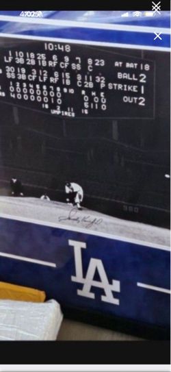 Sandy Koufax Autograph Frame Photo With Psa