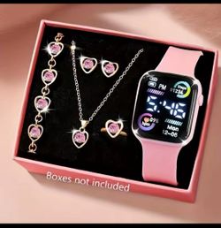 6 Piece Girl's Smartwatch Jewelry Set