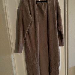 Fuzzy Long Cardigan 