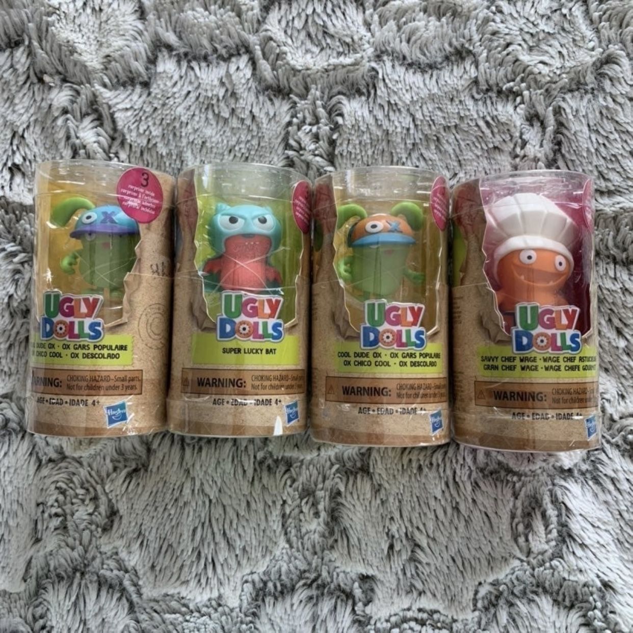 New 4pc Ugly Dolls 