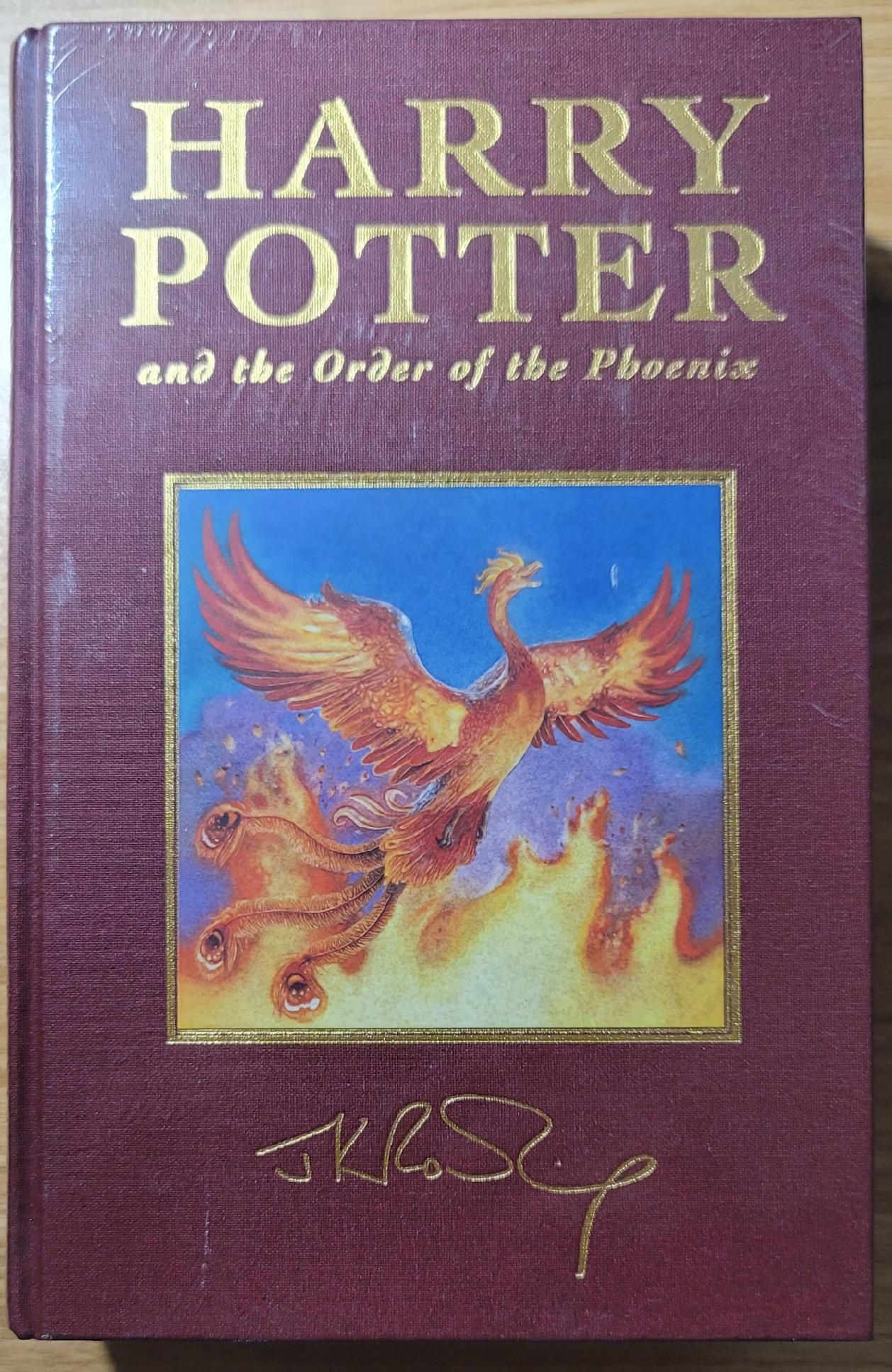 Sealed Harry Potter And The Order Of The Phoenix Deluxe UK First Edition