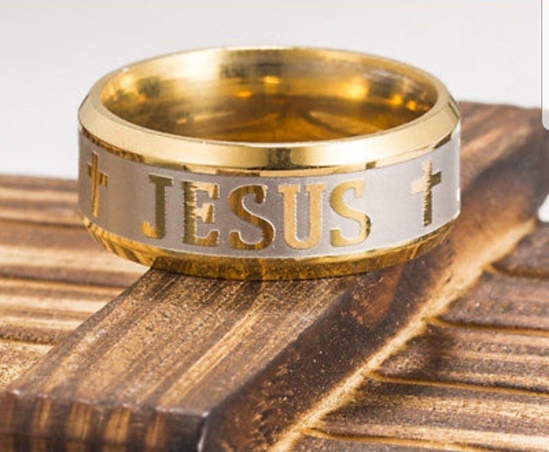 Jesus Unisex Rings Promise Rings Mens Jewelry