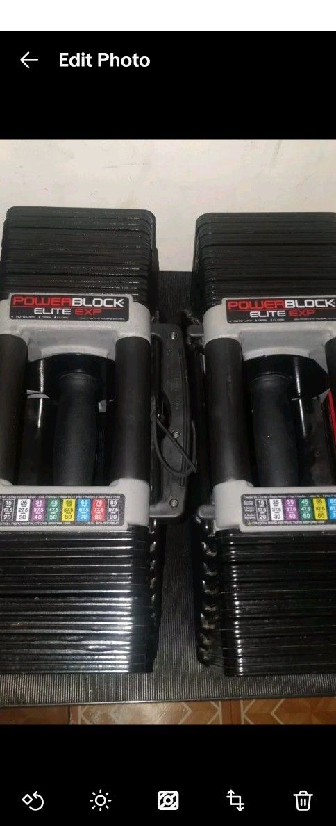 PowerBlock Adjustable 90 Dumbbells + Stand