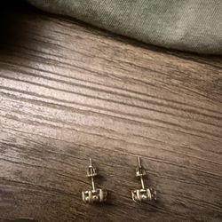 14K Gold Diamond Earrings