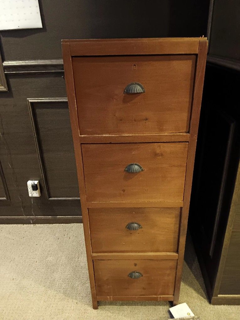 Solid Oak Filing Cabinet