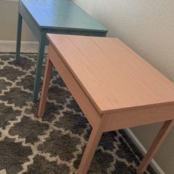 Solid Wood Tables With Storage – $100 each or $150 together