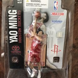McFarlane NBA Yao Ming Mini Action Figure Red Jersey Rockets