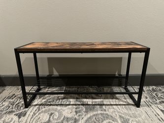 Rustic Wood Shoe Bench 35.5” W x 18.5” H