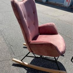 New 🌹 Rose Pink Rocking Chair