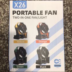 Portable Recharging Camping Fan With Light