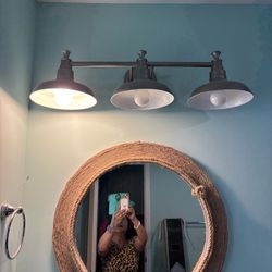 Round nautical wall mirror