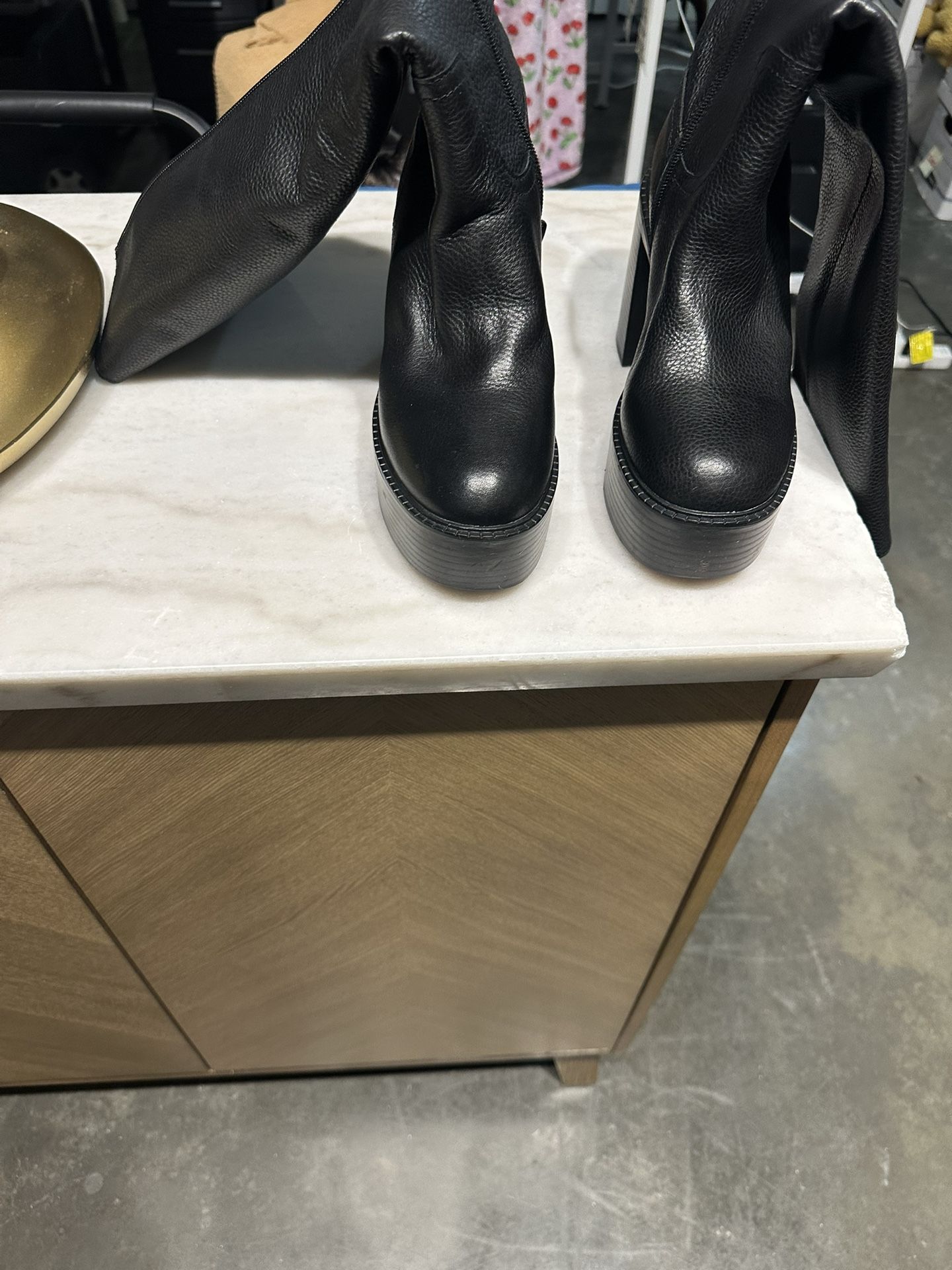 ALDO Chunky Heel Tall Boots (Size 8)