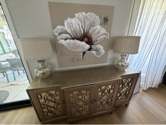 Side board table with 4 doors