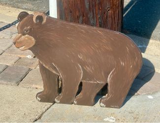wooden stand-up Barh sign