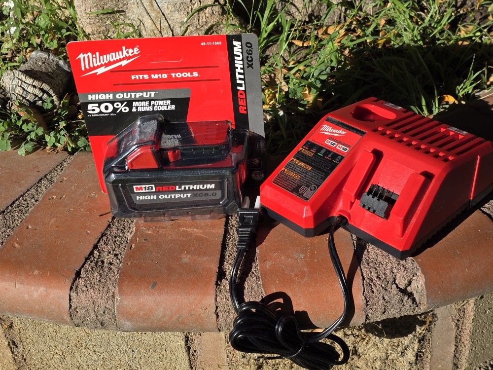 Milwaukee battery 6.0 Output➕️ Charger