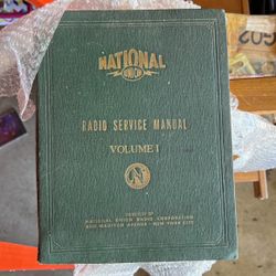 National Union Radio Service Manual Vol. I