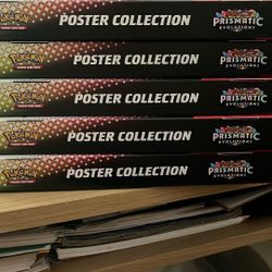 Pokemon Prismatic Evolutions Poster Collection x5
