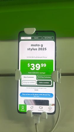 Moto g stylus 2025 take it for only $39.99  when you get a new line retail price $239.99 a $200 in savings !!!!