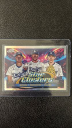 Topps Chrome Star Clusters, Ohtani,Yamamoto, Sasaki