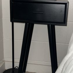 Vintage Black End Tables 