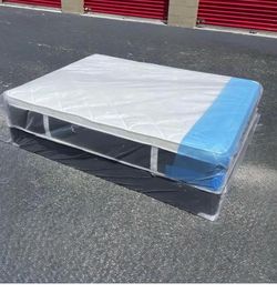 Queen Mattress Set Plush PillowTop – Brand New –  Same Day Delivery Available 🚚