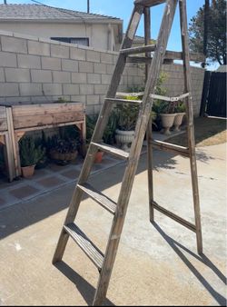Wooden ladder
