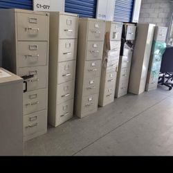 Metal File Cabinet With Key Letter Size In Good Conditions 