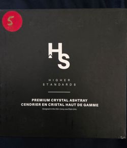 Higher Standards Crystal Ashtray