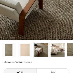 5x8 Jute Wool Woven Rug — Brand New / Never Used — Wrong Size for My Space — $240