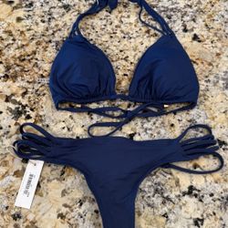 Brand New Vitamin A Navy Blue Bikini
