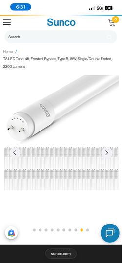 t8 type b ballast bypass frosted led tube