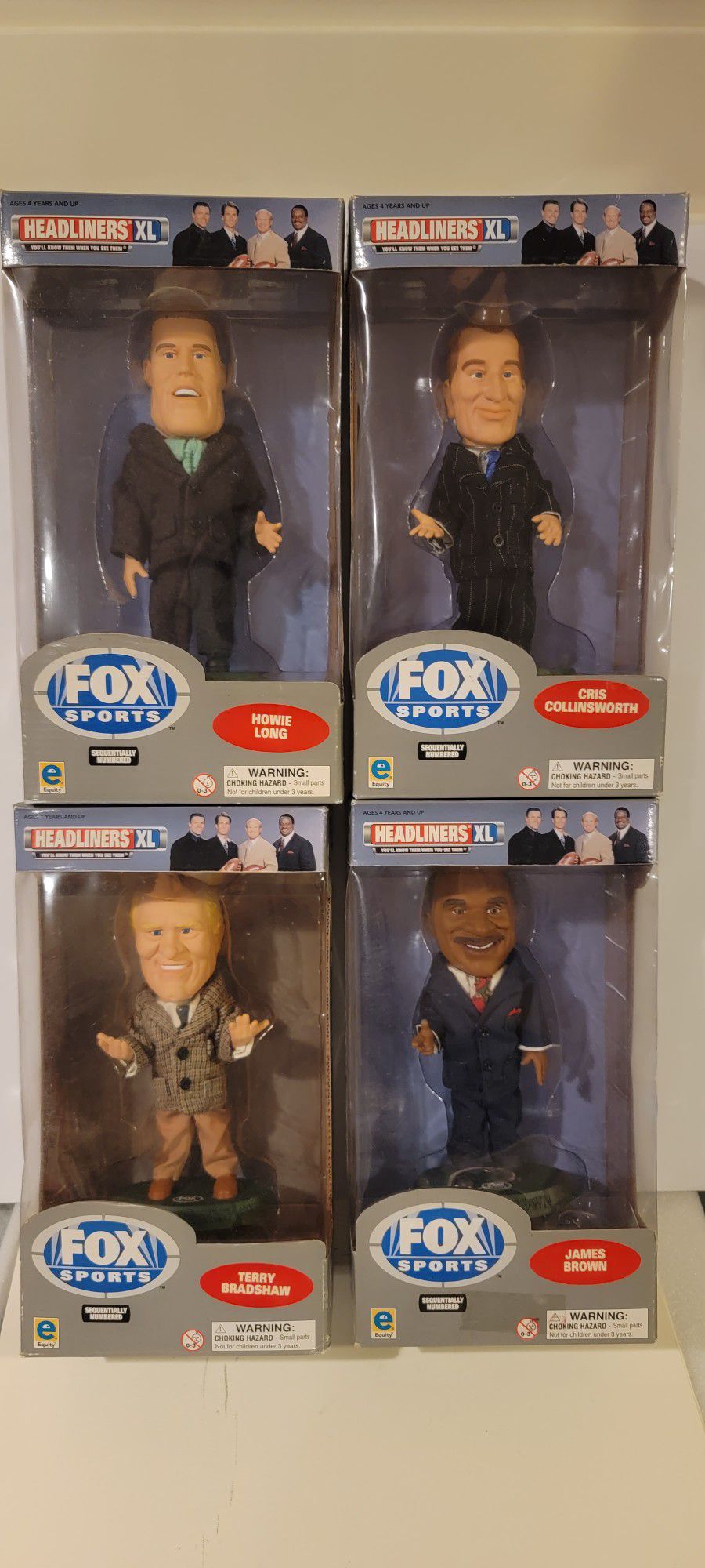 Headliners XL fox Sports Announcers Figurines Bobblehead