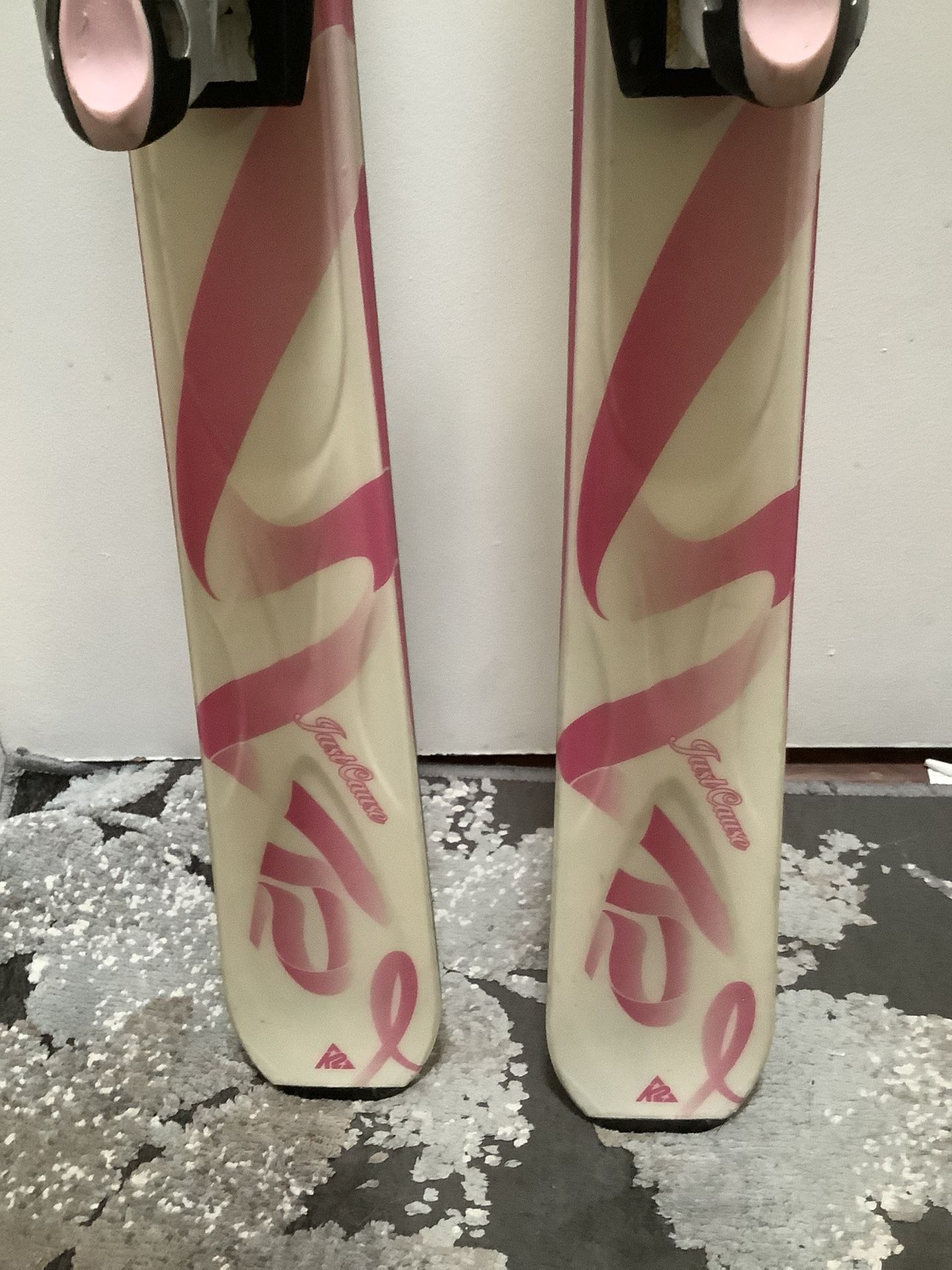 blue k2 breast cancer skis 159cm k2 special edition breast cancer awareness skis for Sale in Fremont,  CA