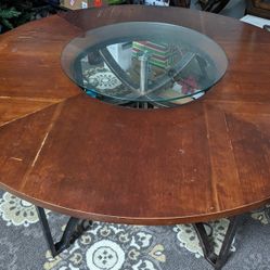 Round Dining Table With Lazy Susan