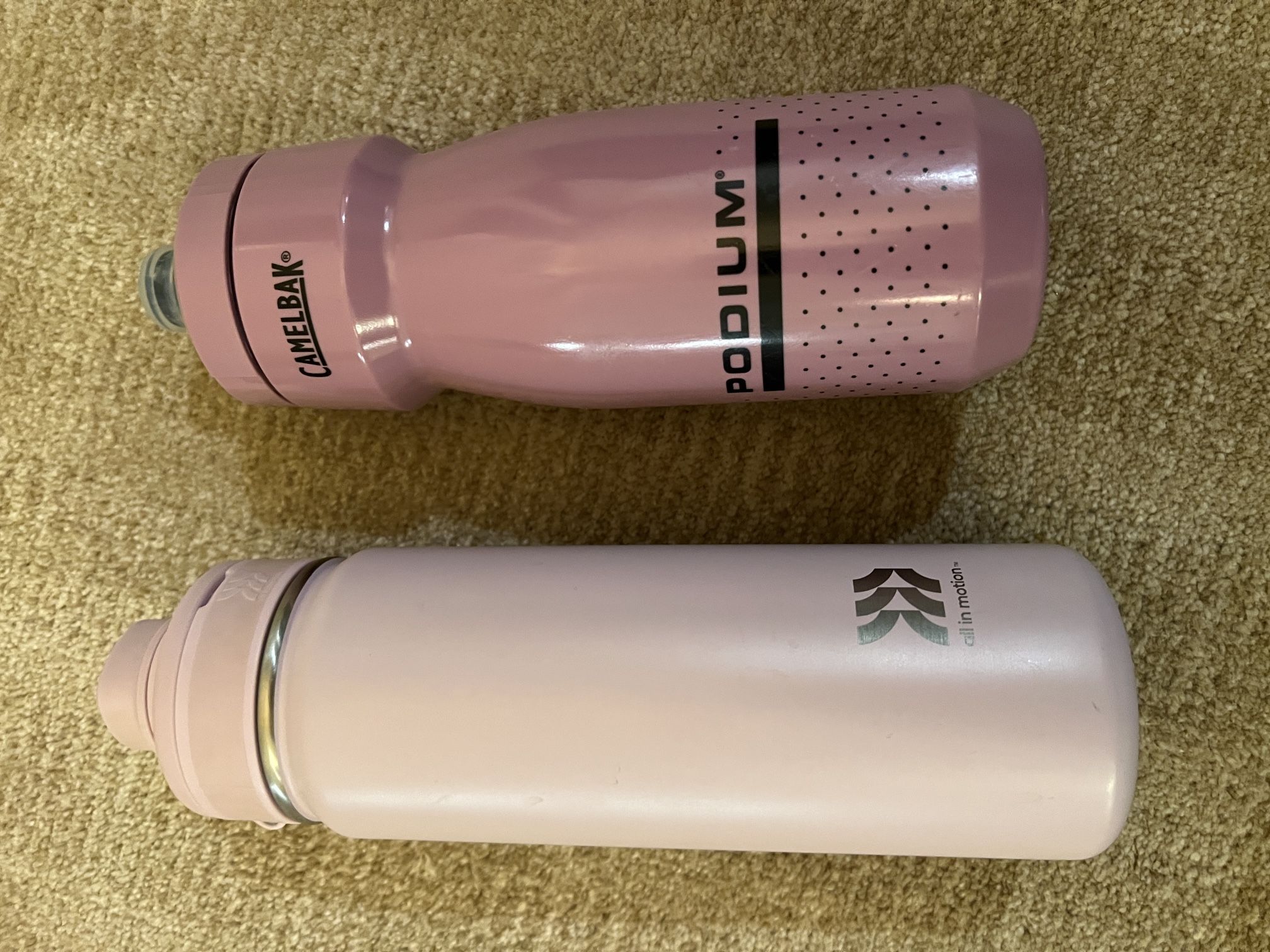 Lavender Thermos And Water Bottle