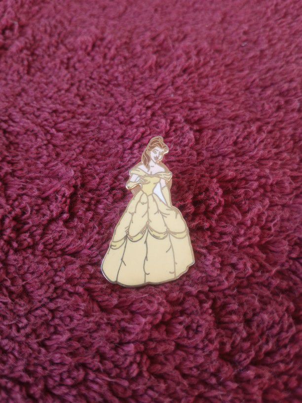 Vintage Disney Belle Yellow Dress Beauty and the Beast Pin