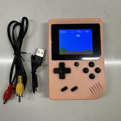 Pink Portable Game Console with Games Rechargeable (Brand New)