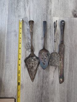 Silver plated serving pieces