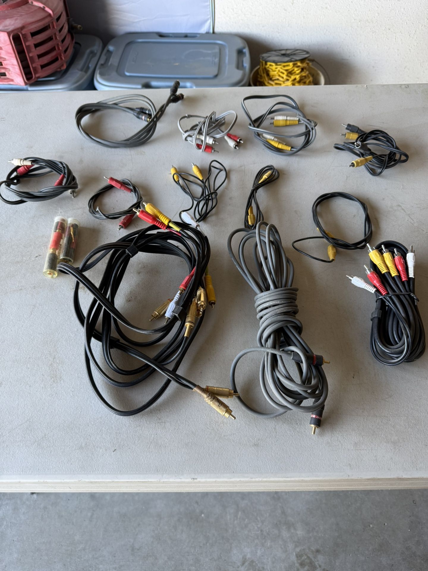 Assorted Speaker And Audio  Component Wire