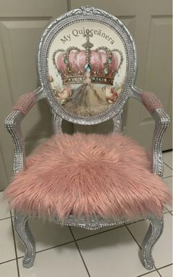 Custom made QuinceaƱera chair for that special girl