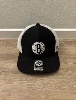 Brooklyn Nets Tucker Hat Black/White Adjustable SnapBack 47 Brand NWT