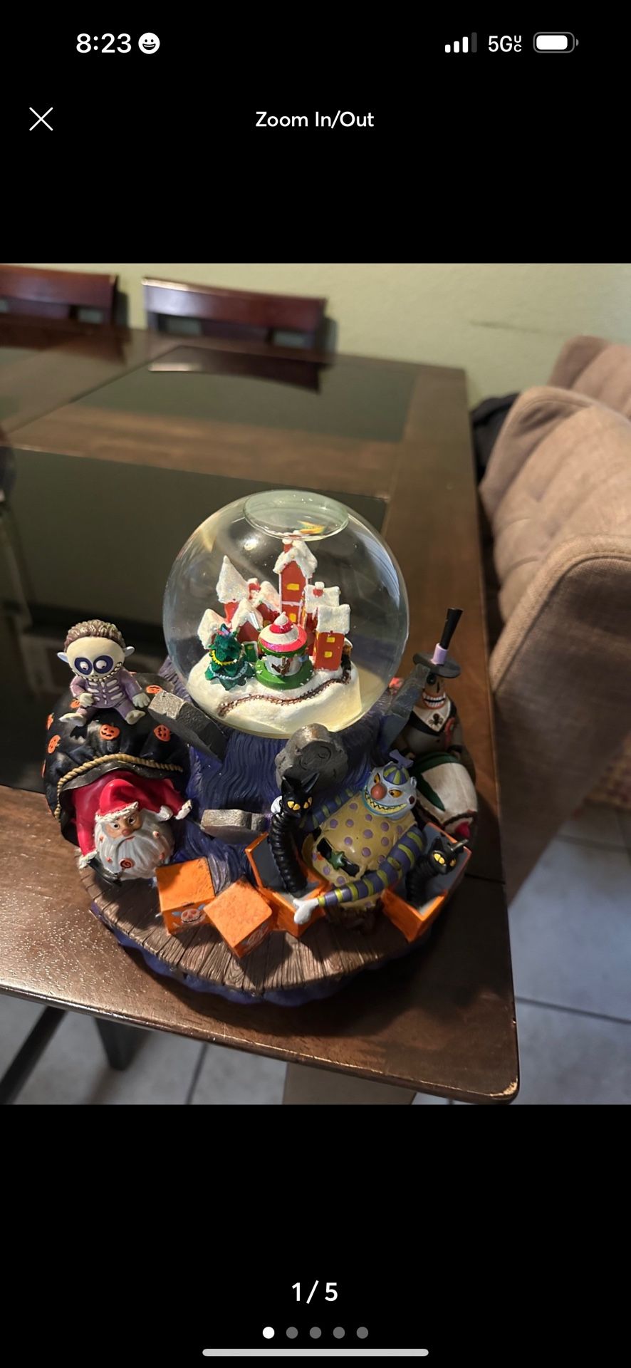 Nightmare Before Christmas Globe VHTF